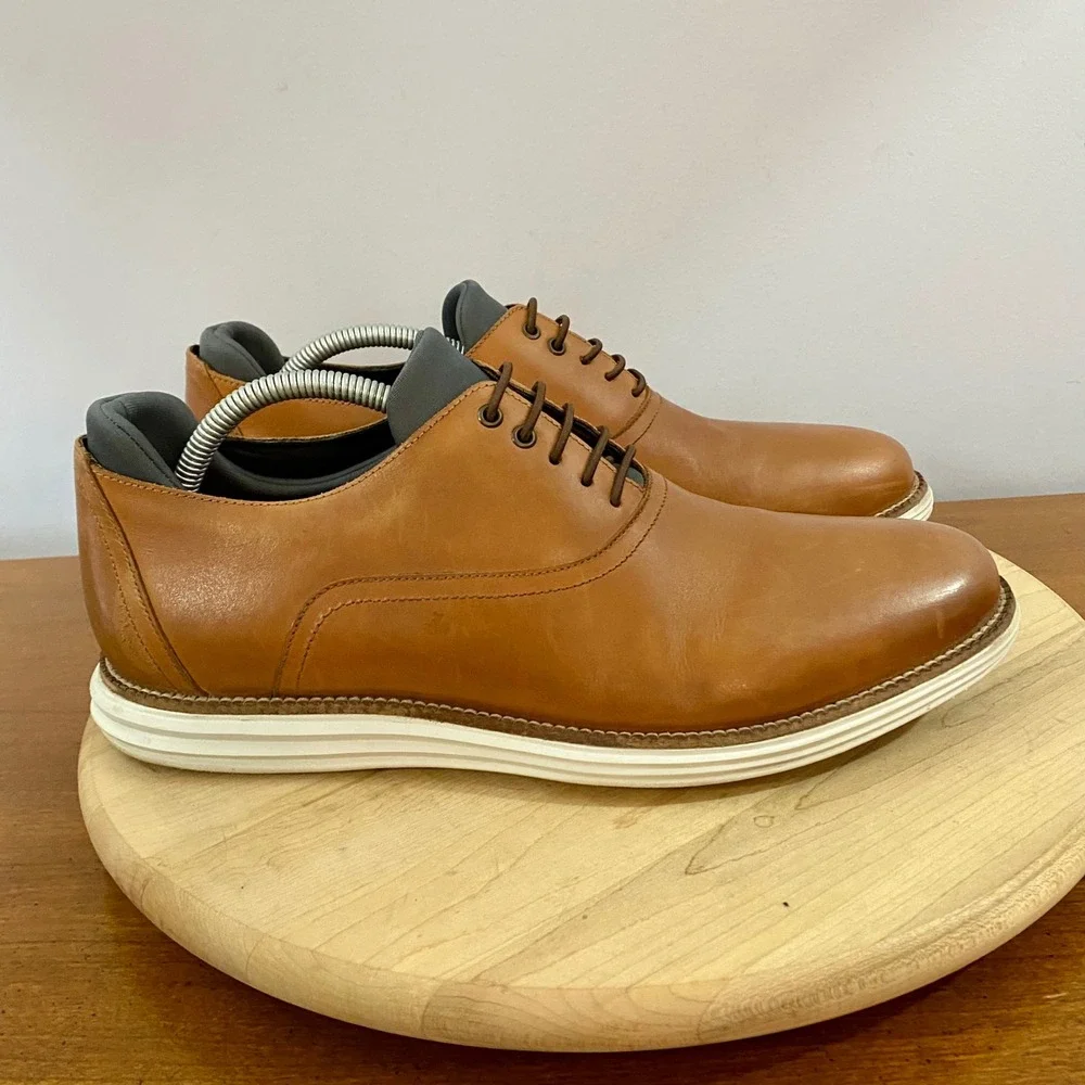 Martin Dingman CountryAire Saddle Leather Plain Toe Oxford Dress Sneaker Men 10M